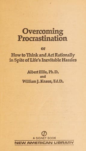 Tapa de Overcoming procrastination
