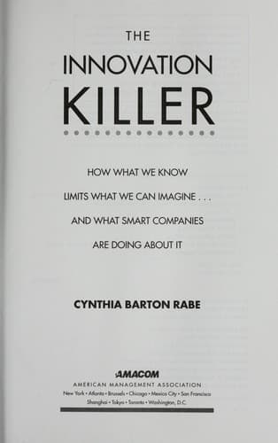 Tapa de The innovation killer