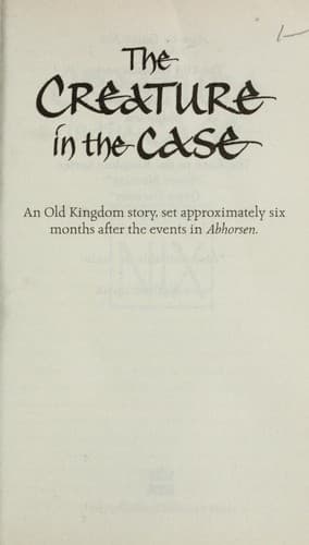 Tapa de The creature in the case