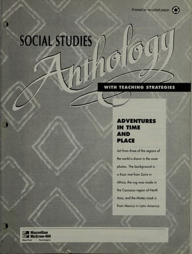 Tapa de Social studies anthology