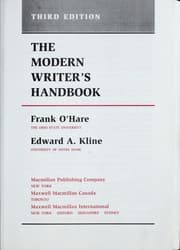 Tapa de The modern writer's handbook