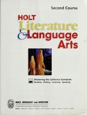Tapa de Holt literature & language arts