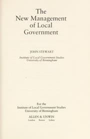 Tapa de The new management of local government