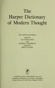 Tapa de The Harper dictionary of modern thought