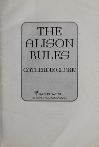 Tapa de The Alison rules