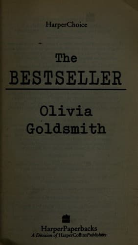 Tapa de The bestseller