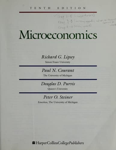 Tapa de Microeconomics