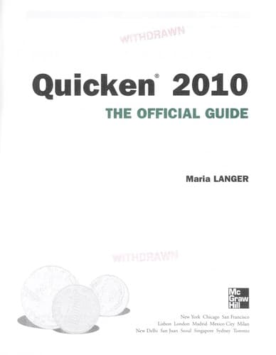 Tapa de Quicken 2010