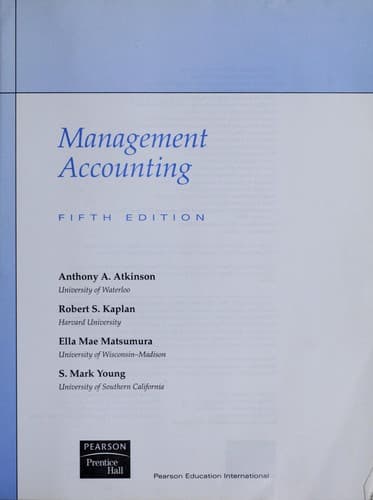 Tapa de Management accounting