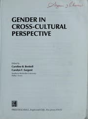 Tapa de Gender in cross-cultural perspective