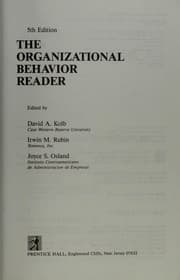 Tapa de The Organizational behavior reader