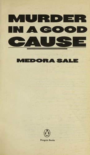 Tapa de Murder in a good cause