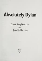 Tapa de Absolutely Dylan