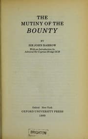 Tapa de The mutiny of the Bounty