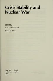 Tapa de Crisis stability and nuclear war