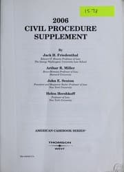 Tapa de 2006 civil procedure supplement