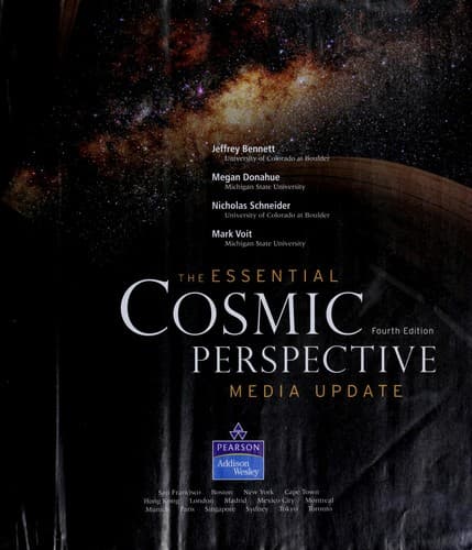 Tapa de The essential cosmic perspective