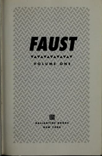 Tapa de Faust