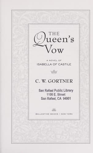 Tapa de The queen's vow
