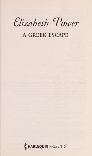 Tapa de A Greek Escape