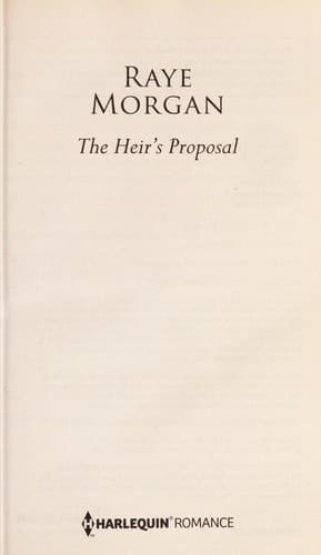 Tapa de The heir's proposal