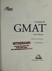 Tapa de Cracking the GMAT