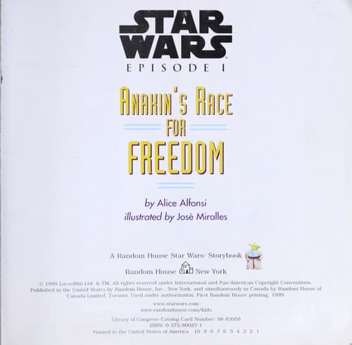 Tapa de Anakin's race for freedom