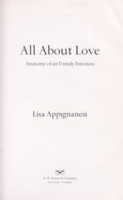 Tapa de All about love : anatomy of an unruly emotion
