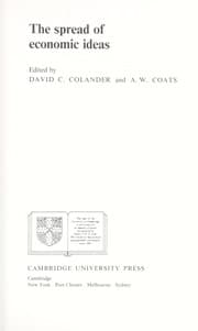 Tapa de The Spread of economic ideas