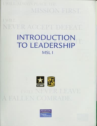 Tapa de Introduction to leadership