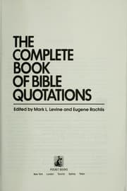 Tapa de The Complete book of Bible quotations
