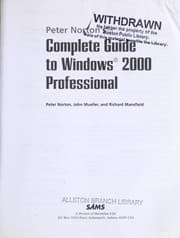 Tapa de Peter Norton's complete guide to Microsoft Windows 2000 professional