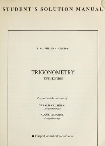 Tapa de Trigonometry