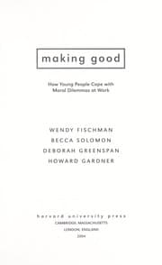 Tapa de Making good