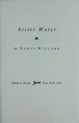 Tapa de Sister water