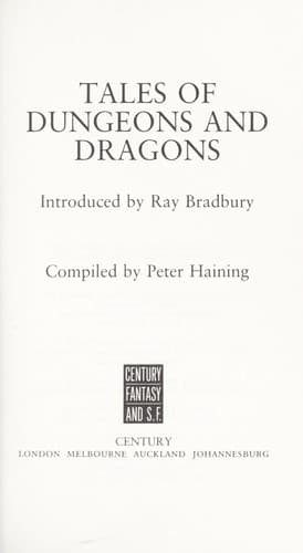 Tapa de Tales of dungeons and dragons