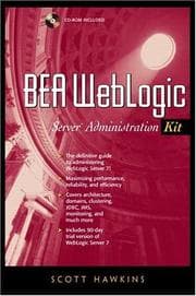 Tapa de BEA WebLogic server administration kit