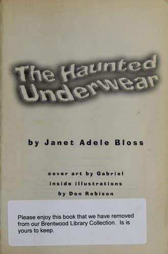 Tapa de The haunted underwear