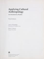 Tapa de Applying cultural anthropology