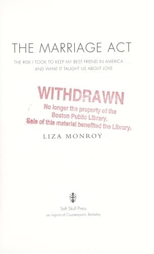 Tapa de The marriage act