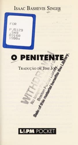 Tapa de O penitente