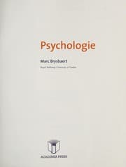 Tapa de Psychologie