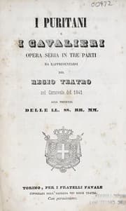 Tapa de I puritani e i cavalieri