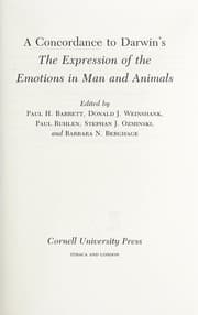 Tapa de A concordance to Darwin's The expression of the emotions in man and animals
