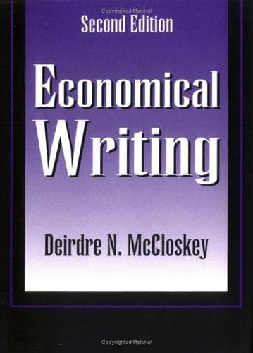 Tapa de Economical writing