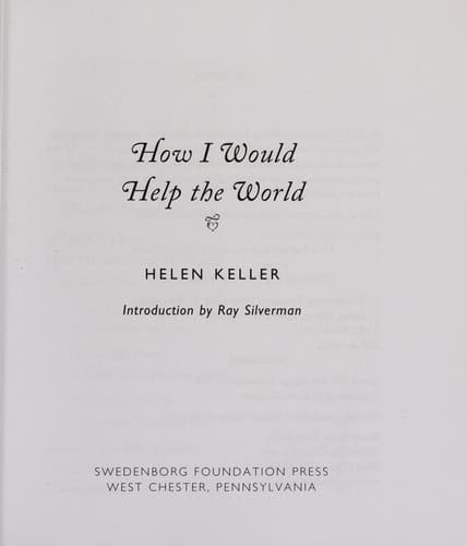 Tapa de How I would help the world