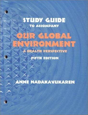 Tapa de Study Guide to Accompany Our Global Environment