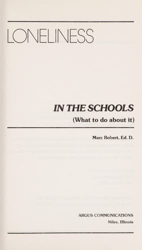 Tapa de Loneliness in the schools