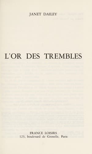 Tapa de L'or des trembles
