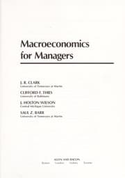 Tapa de Macroeconomics for managers